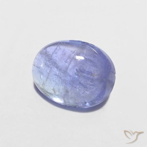1.70 ct Blue Tanzanite Stone, Natural Tanzanite in Oval Cabochon Shape for Sale