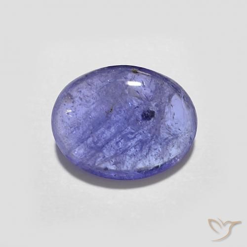 2.1 ct Blue Tanzanite, 9.1 x 7.2 mm Oval Cut From Tanzania, Photo A