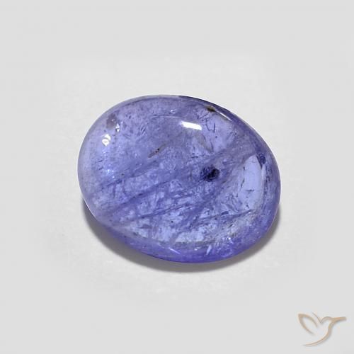 2.10 ct Blue Tanzanite Stone, Natural Tanzanite in Oval Cabochon Shape for Sale