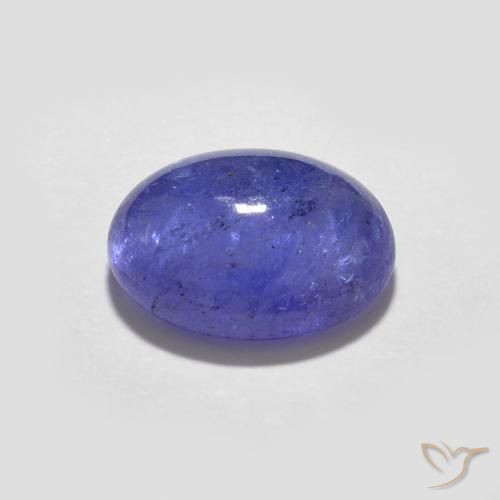 Tanzanite Gemstone in 9 x 7 mm (calibrated) Size for Sale, Tanzanite Stone in Intense Violet Blue Color