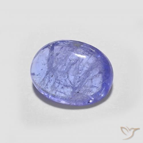 2.12 ct Blue Tanzanite Stone, Natural Tanzanite in Oval Cabochon Shape for Sale