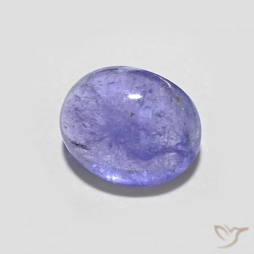 2.41 ct Violet Tanzanite Stone, Natural Tanzanite in Oval Cabochon Shape for Sale