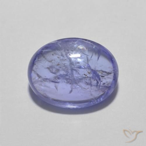 3.33ct Natural Intense Violet Blue Tanzanite, Oval, Transparent