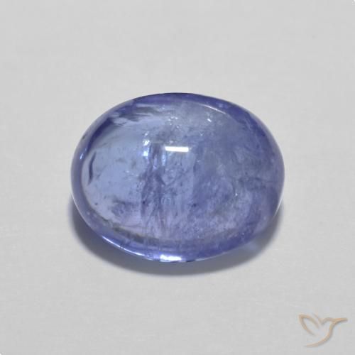 3.59ct Natural Intense Violet Blue Tanzanite, Oval, Transparent