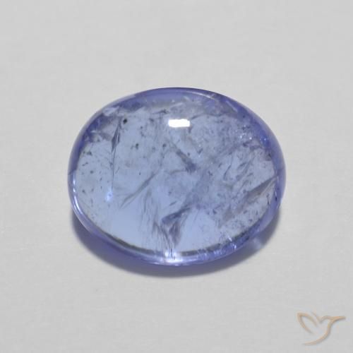 3.32ct Natural Intense Violet Blue Tanzanite, Oval, Transparent