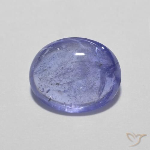 2.93 ct Blue Tanzanite Gemstone, Tanzanite Gem in Oval Cabochon Shape for Sale.
