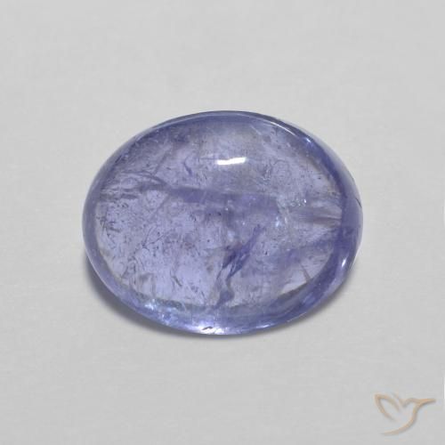 3.89ct Natural Intense Violet Blue Tanzanite, Oval, Transparent
