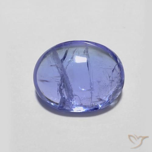 3.02ct Natural Intense Violet Blue Tanzanite, Oval, Transparent