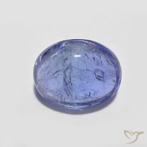 3.63ct Natural Deep Violet Blue Tanzanite, Oval, Transparent