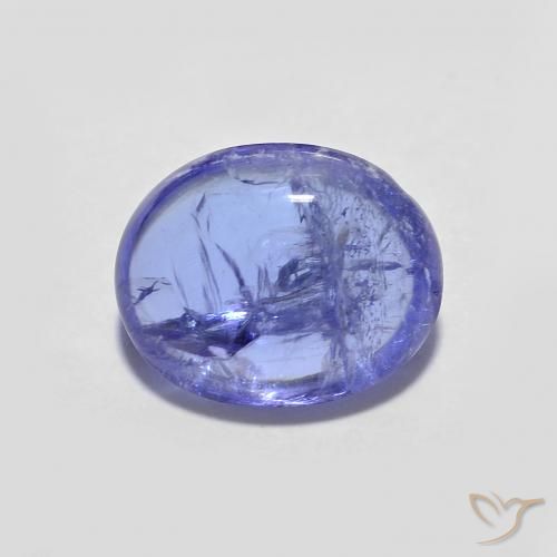 2.94ct Natural Intense Violet Blue Tanzanite, Oval, Transparent