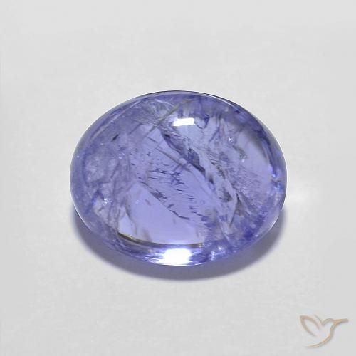 3.80ct Natural Intense Violet Blue Tanzanite, Oval, Transparent