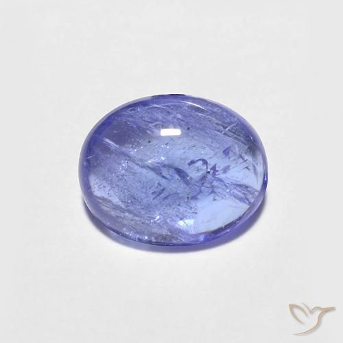 1.43ct Natural Intense Violet Blue Tanzanite, Oval, Transparent