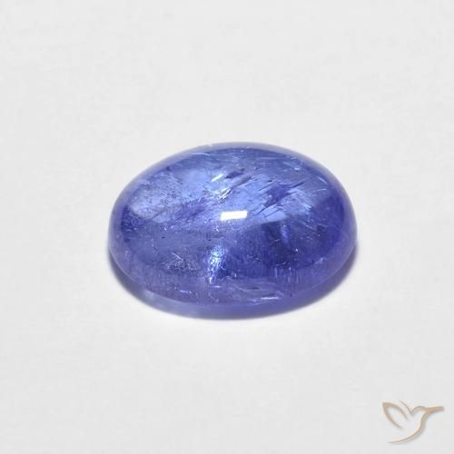 Tanzanite Gemstone in 7.9 x 6.3 mm Size for Sale, Tanzanite Stone in Intense Violet Blue Color