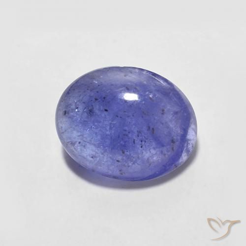 2.46 ct Blue Tanzanite Stone, Natural Tanzanite in Oval Cabochon Shape for Sale