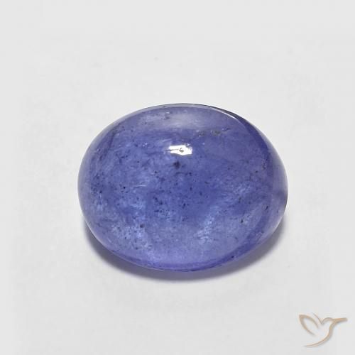 Tanzanita Cabujón Óvalo de 2,89 ct de Tanzania, Dimensión 9,1 x 7,2mm, Claridad Translúcido, Piedra preciosa natural Caliente, 1 pieza de Tanzanita en color , Dureza Mohs de 6.5 - 7 Adecuado para joyas de uso diario, Piedra de transformación, Photo A