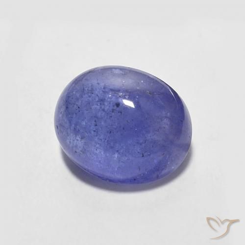 2.89 ct Blue Tanzanite Stone, Natural Tanzanite in Oval Cabochon Shape for Sale