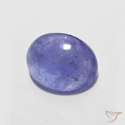 2.15 ct Blue Tanzanite Stone, Natural Tanzanite in Oval Cabochon Shape for Sale