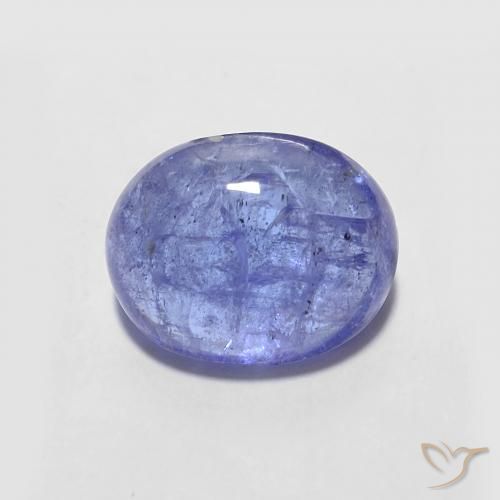 2.45ct Natural Intense Violet Blue Tanzanite, Oval, Transparent