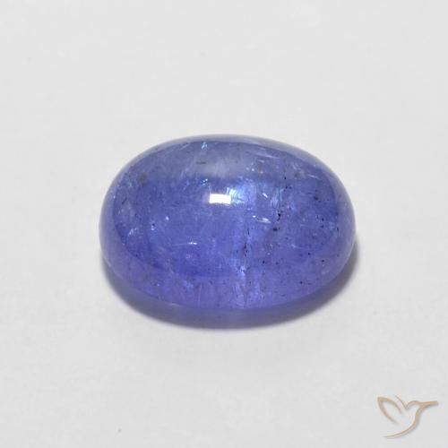 Tanzanite Gemstone in 9 x 7 mm (calibrated) Size for Sale, Tanzanite Stone in Intense Violet Blue Color