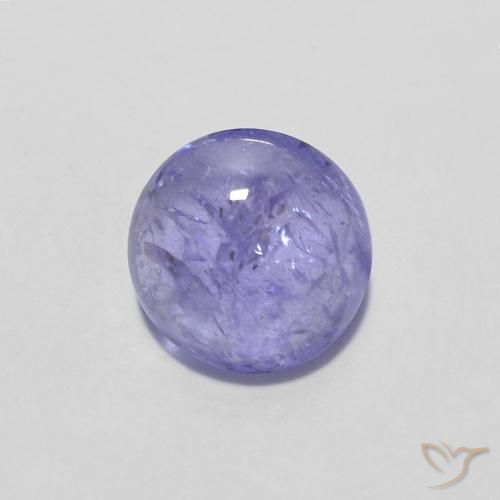 1.3 ct Violet Tanzanite, 6.9 mm Round Cut From Tanzania, Photo A