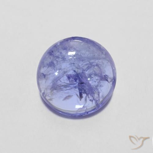 1.39ct Natural Intense Violet Blue Tanzanite, Round, Transparent
