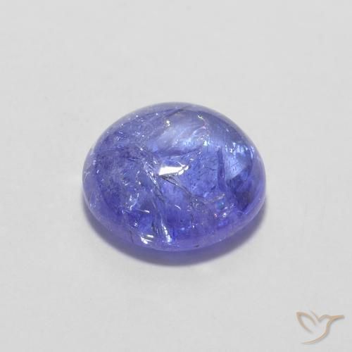 Tanzanite Gemstone in 7 mm (calibrated) Size for Sale, Tanzanite Stone in Intense Violet Blue Color