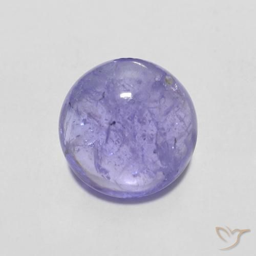 1,45 ct violetter Tansanit, 6,9 mm Rundschliff aus Tansania, Photo A
