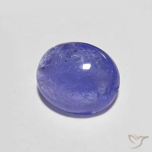 2.19 ct Violet Tanzanite Stone, Natural Tanzanite in Oval Cabochon Shape for Sale