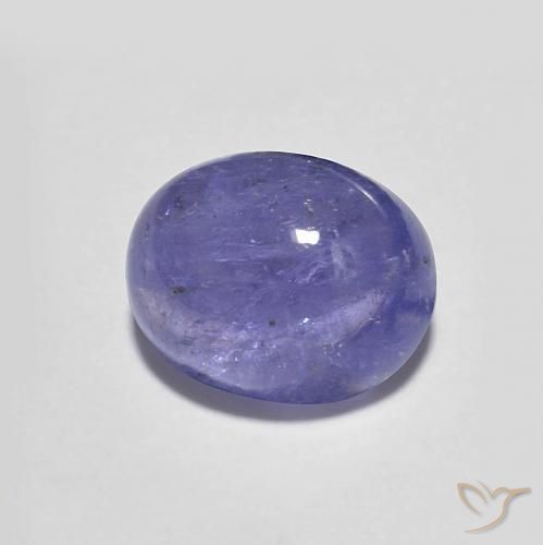3.00 ct Violet Tanzanite Stone, Natural Tanzanite in Oval Cabochon Shape for Sale