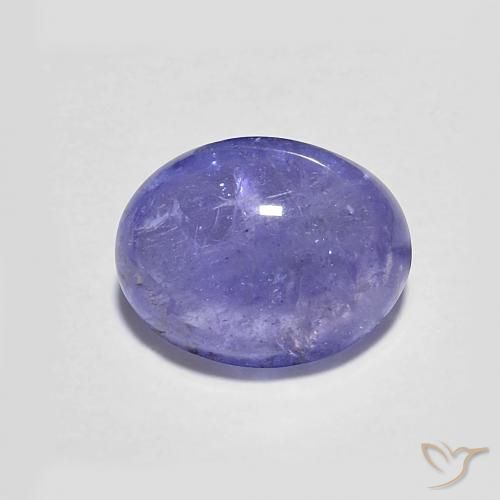 2.50ct Natural Intense Violet Blue Tanzanite, Oval, Transparent