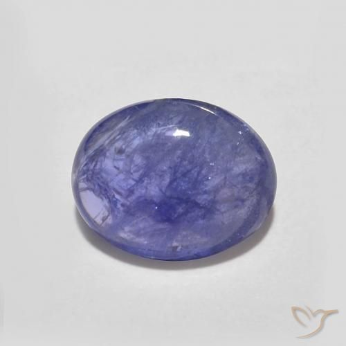 2.13ct Natural Intense Violet Blue Tanzanite, Oval, Translucent