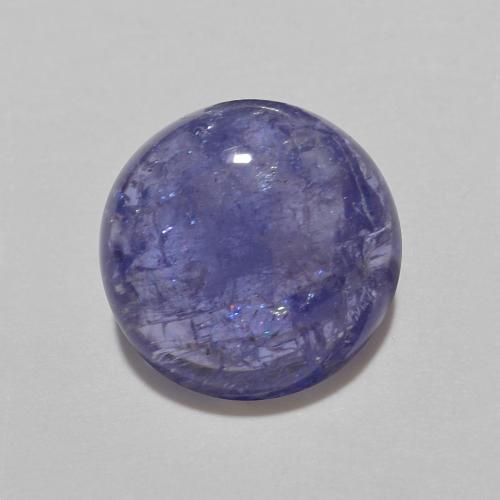Tanzanite blu taglio rotondo da 2,21 ct dalla Tanzania, dimensione 8,2mm, pietra preziosa naturale Riscaldato , purezza Translucent, Tanzanite Cabochon rotondo da 1 pz, durezza Mohs di 6,5 - 7 adatto per gioielli da indossare ogni giorno, Esibisce un'eccellente brillantezza, Photo A
