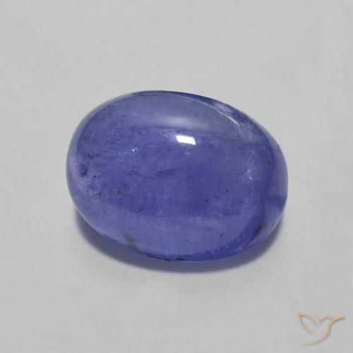 2.60 ct Blue Tanzanite Stone, Natural Tanzanite in Oval Cabochon Shape for Sale