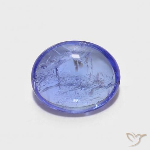 2.67ct Natural Intense Violet Blue Tanzanite, Oval, Transparent