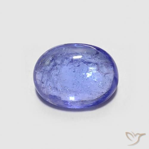 1,6 ct blauer Tansanit, 8,1 x 6,2 mm Ovalschliff aus Tansania, Photo A