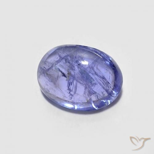 1.59ct Natural Intense Violet Blue Tanzanite, Oval, Transparent