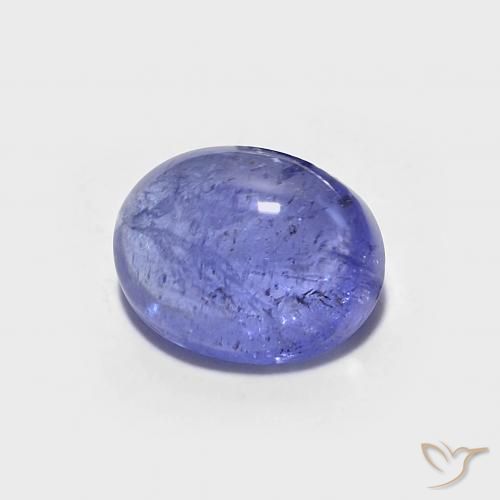 1.59 ct Blue Tanzanite Stone, Natural Tanzanite in Oval Cabochon Shape for Sale