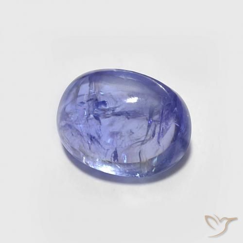 1.88 ct Blue Tanzanite Stone, Natural Tanzanite in Oval Cabochon Shape for Sale