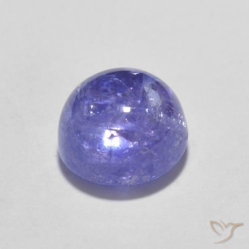 Tanzanite Gemstone in 6 mm (calibrated) Size for Sale, Tanzanite Stone in Intense Violet Blue Color