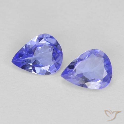 0.54 ct Blue Tanzanite, 5.1 x 4 mm Pear Cut From Tanzania, Photo A