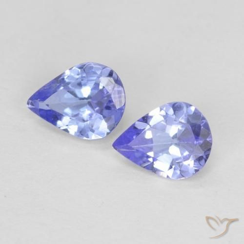 0.52ctw Natural Violet Blue Tanzanite, Pear Shape, VVS-VS