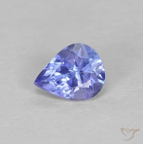 0.41ct Natural Intense Blue Tanzanite, Pear Shape, VS