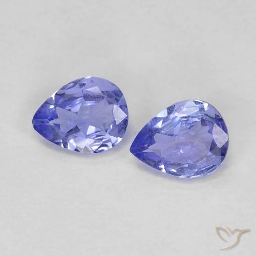 0.56ctw Natural Medium Blue Tanzanite, Pear Shape, VS