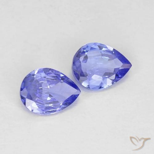 0.60ctw Natural Deep Blue Tanzanite, Pear Shape, VS