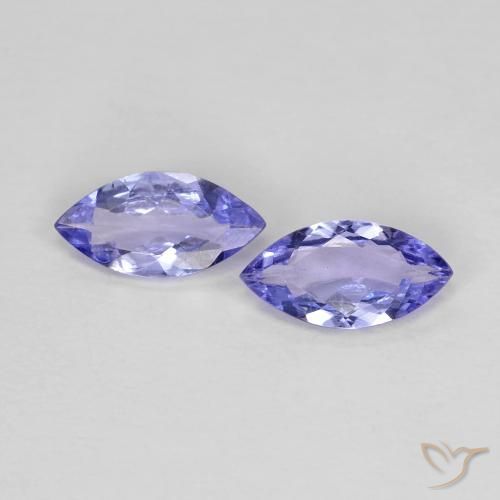 0.61 ct Blue Tanzanite, 6.9 x 3.5 mm Marquise Cut From Tanzania, Photo A
