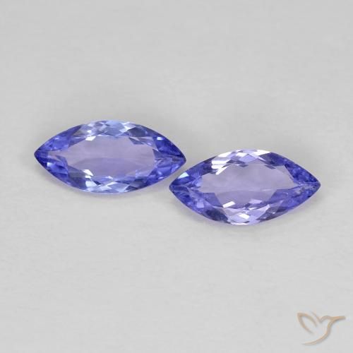0.61 ct Blue Tanzanite, 7 x 3.4 mm Marquise Cut From Tanzania, Photo A