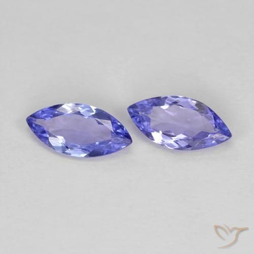 0.61 ctw Blue Tanzanite Stones, Natural Tanzanite in Marquise Facet Shape for Sale