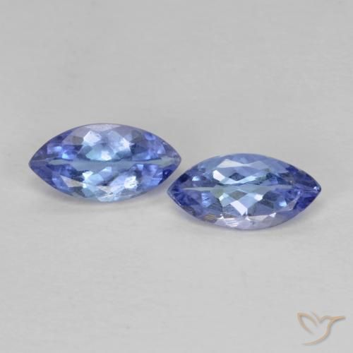 0.72 ct Blue Tanzanite, 6.9 x 3.5 mm Marquise Cut From Tanzania, Photo A