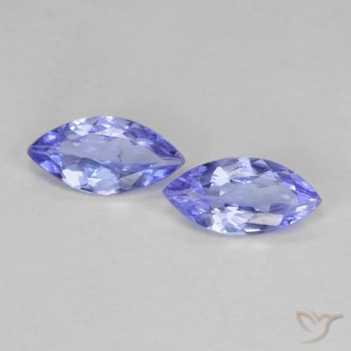0.67ctw Natural Violet Blue Tanzanite, Marquise, VS