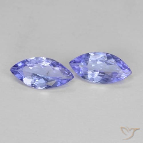 0.67 ctw Blue Tanzanite Stones, Natural Tanzanite in Marquise Facet Shape for Sale